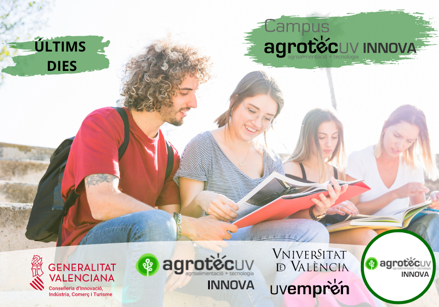 Cartel campus AgrotecUV Innova 2024 Ultimos días